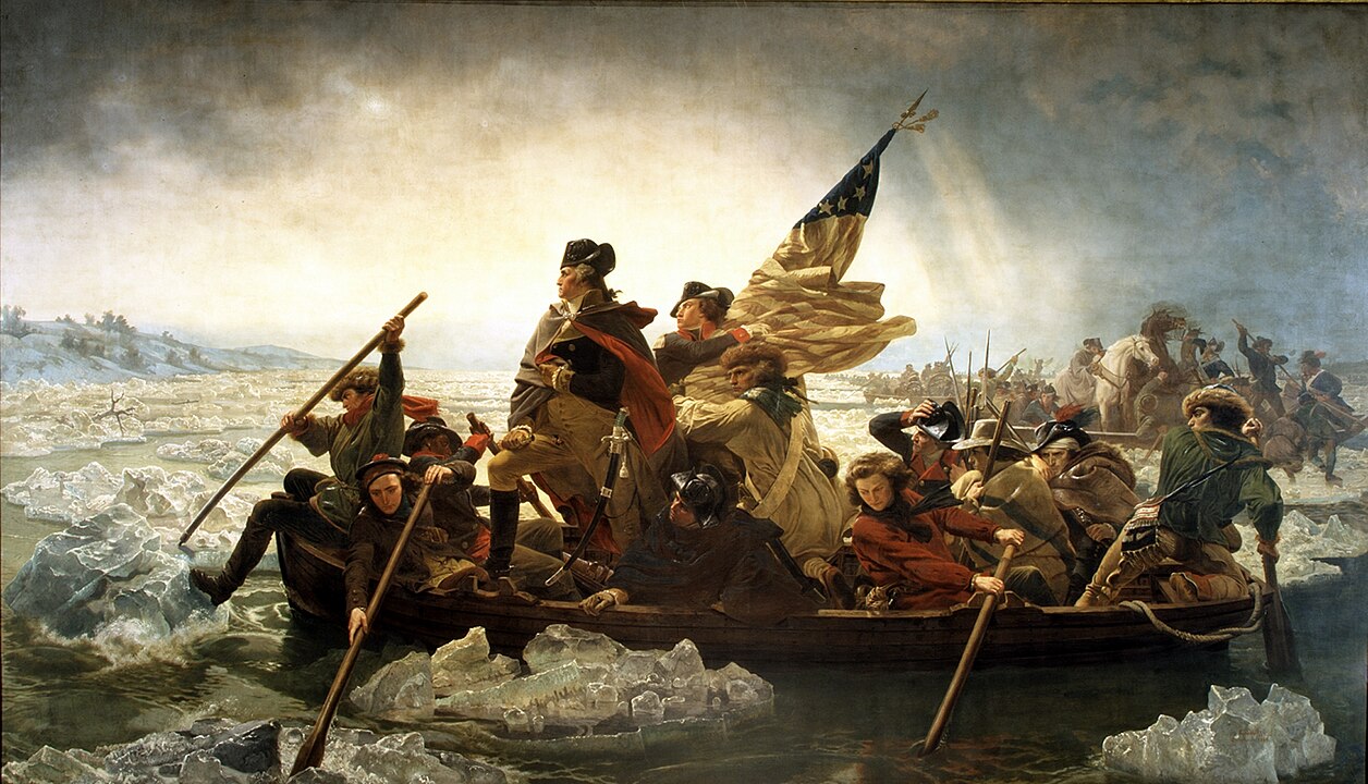 Foundation of democracy - George Washington across the Delaware